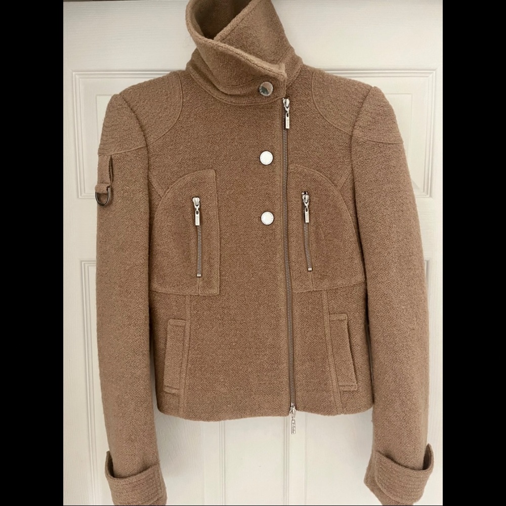 Guess by MARCIANO Wool-Blend Cropped Jacket - Picture 1 of 9